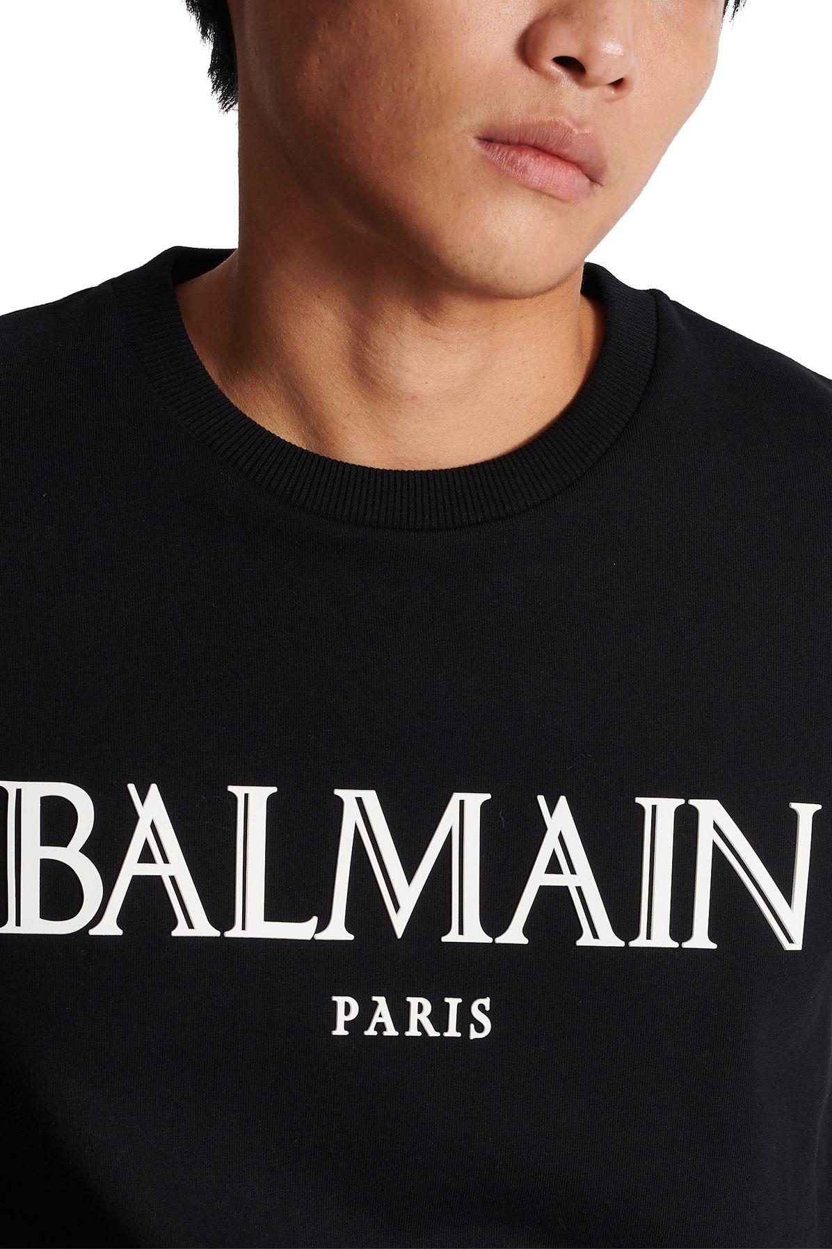 Balmain Sweatshirt with rubber Roman Balmain logo