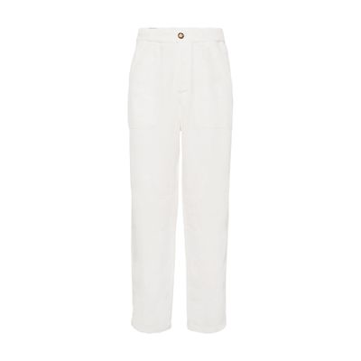 Brunello Cucinelli Piece-dyed gabardine pants