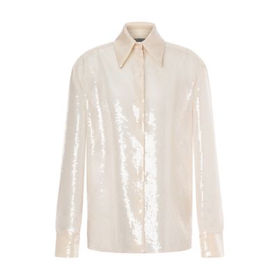 Alberta Ferretti Shirt with sequins on organza