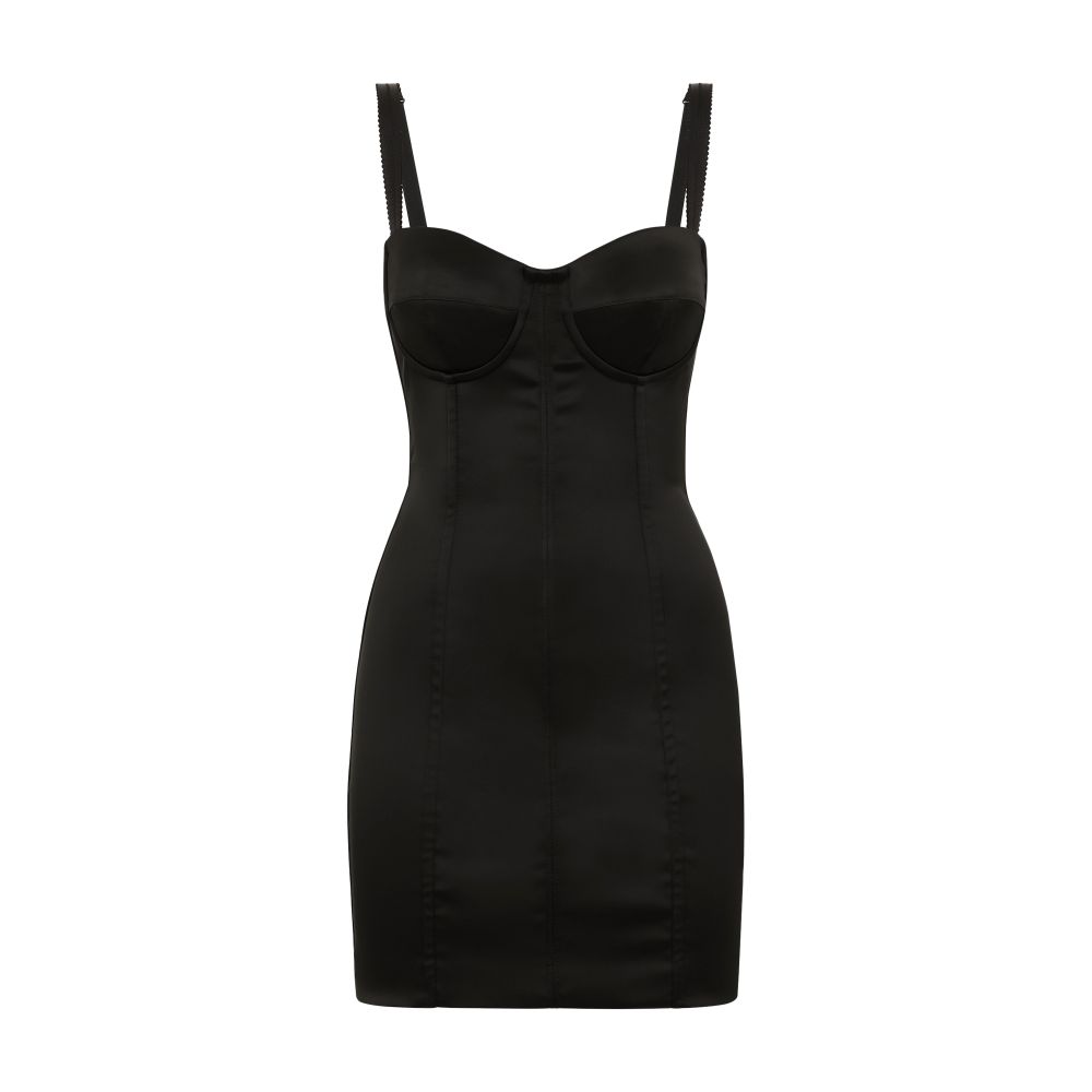 Dolce & Gabbana Satin corset minidress