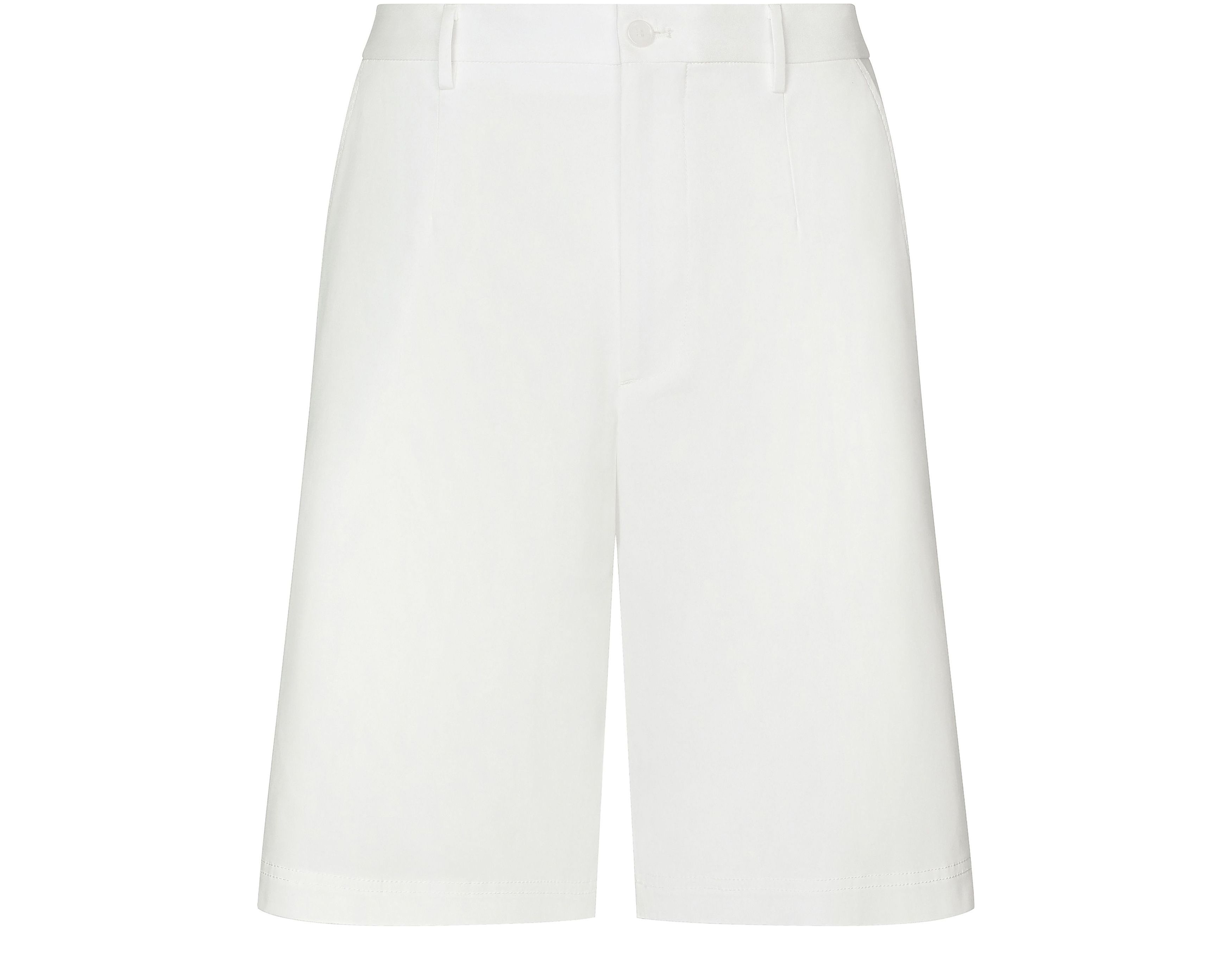 Dolce & Gabbana Stretch cotton shorts with branded tag