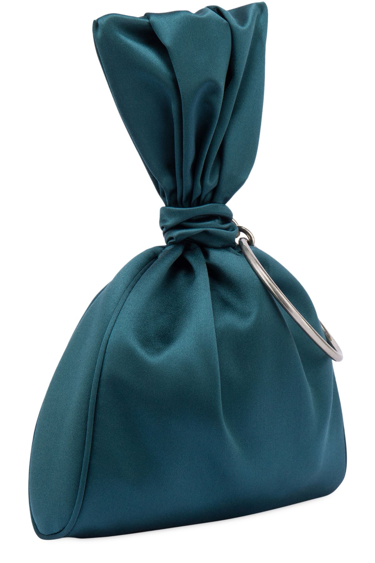 Alberta Ferretti Small satin evening bucket bag