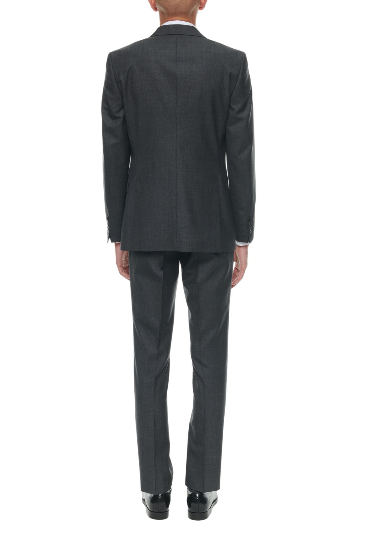  End-on-end virgin wool fitted suit