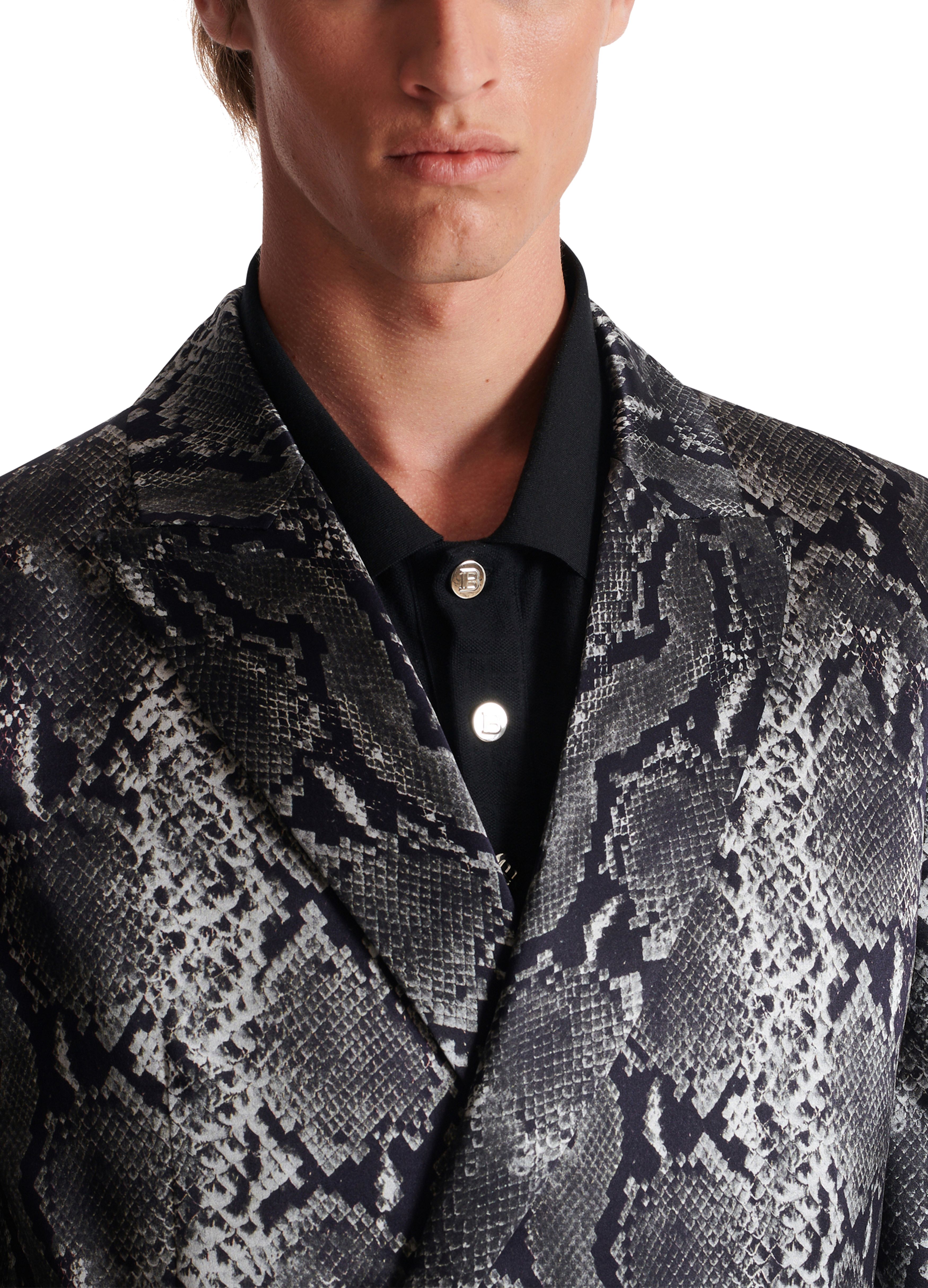 Balmain Printed Silk Blazer