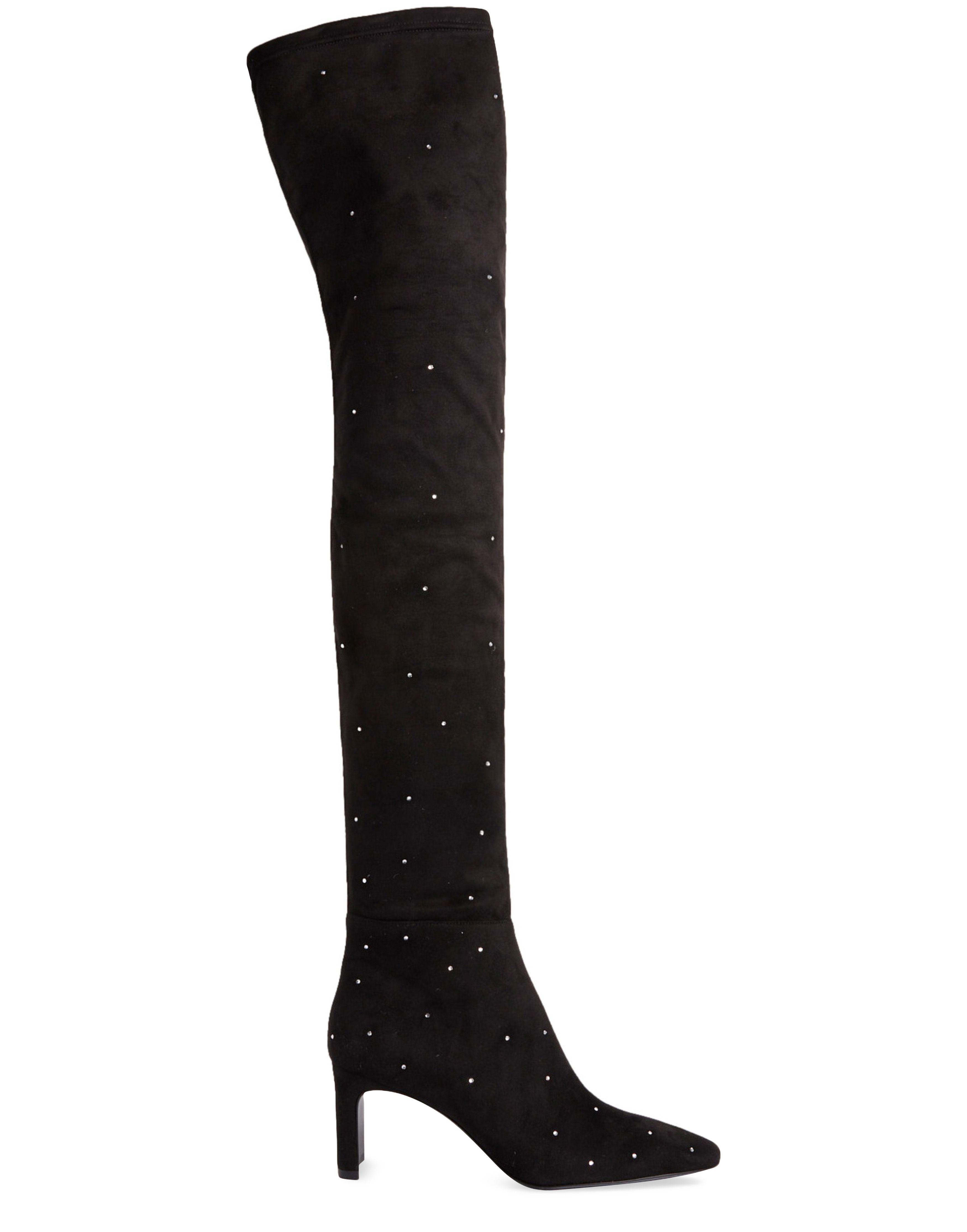  Over-the-knee boots rhinestones