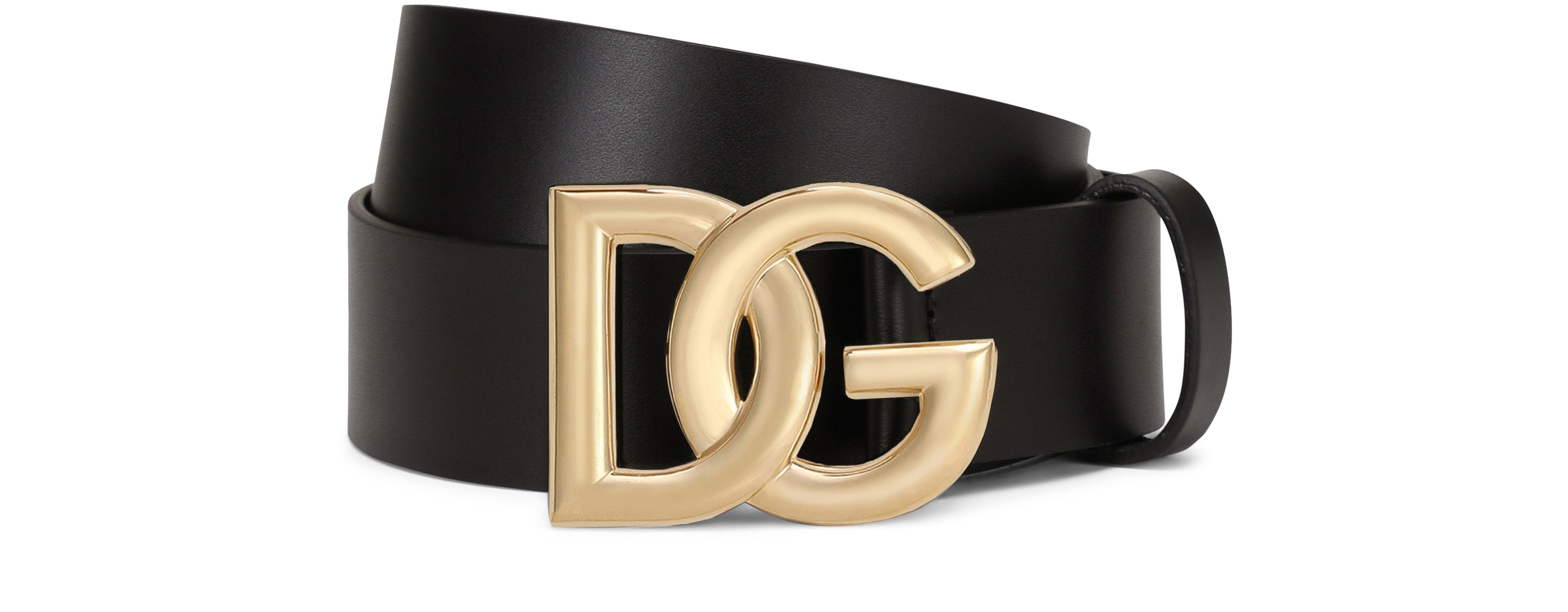 Dolce & Gabbana Leather belt with DG logo