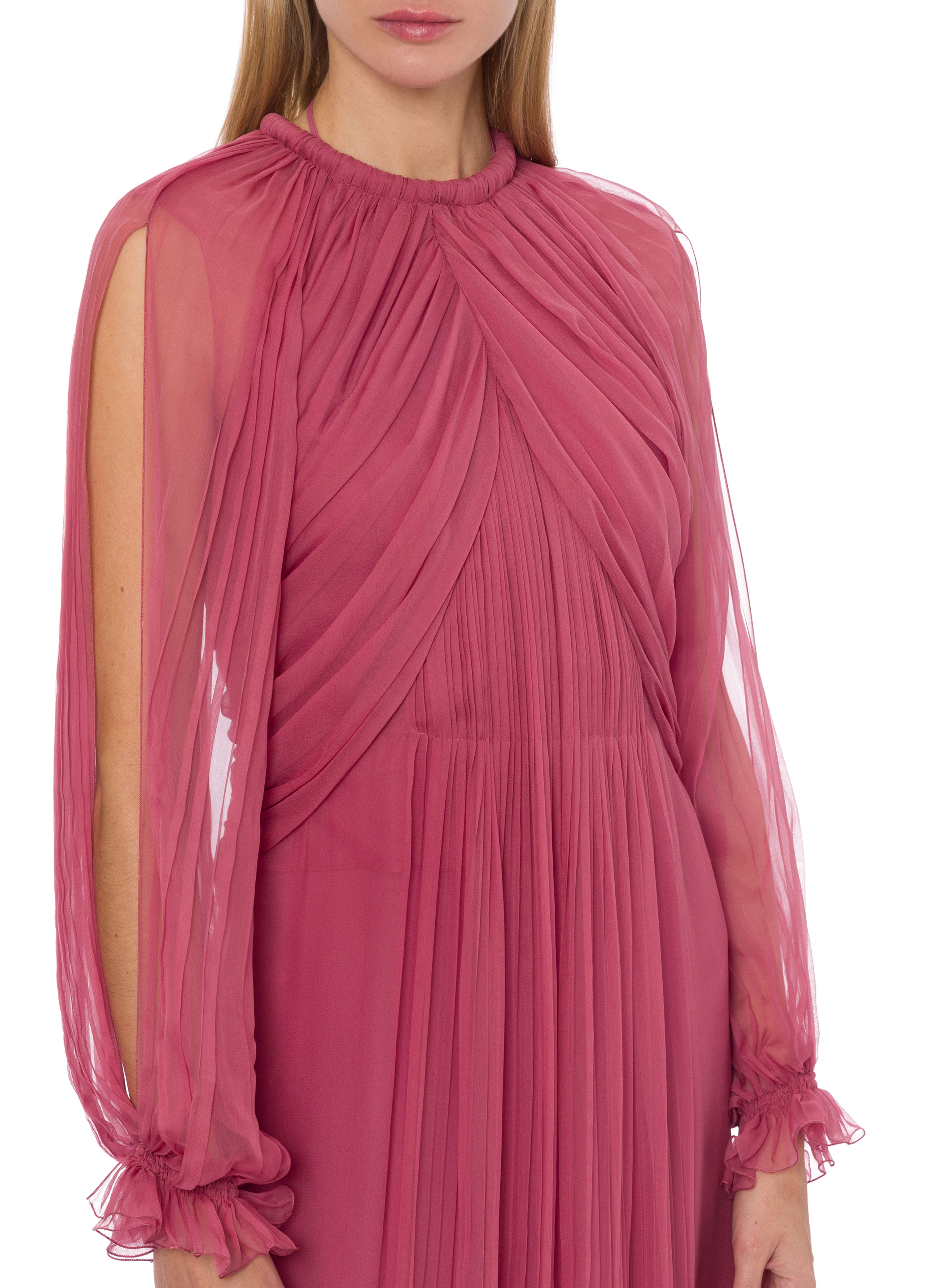 Alberta Ferretti Long dress in organic chiffon