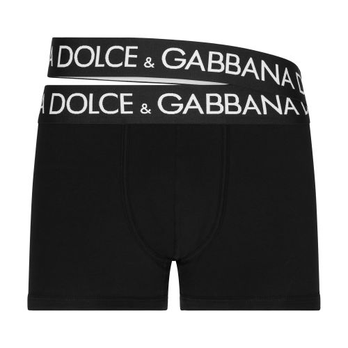 Dolce & Gabbana Two-way-stretch jersey boxers with double waistband