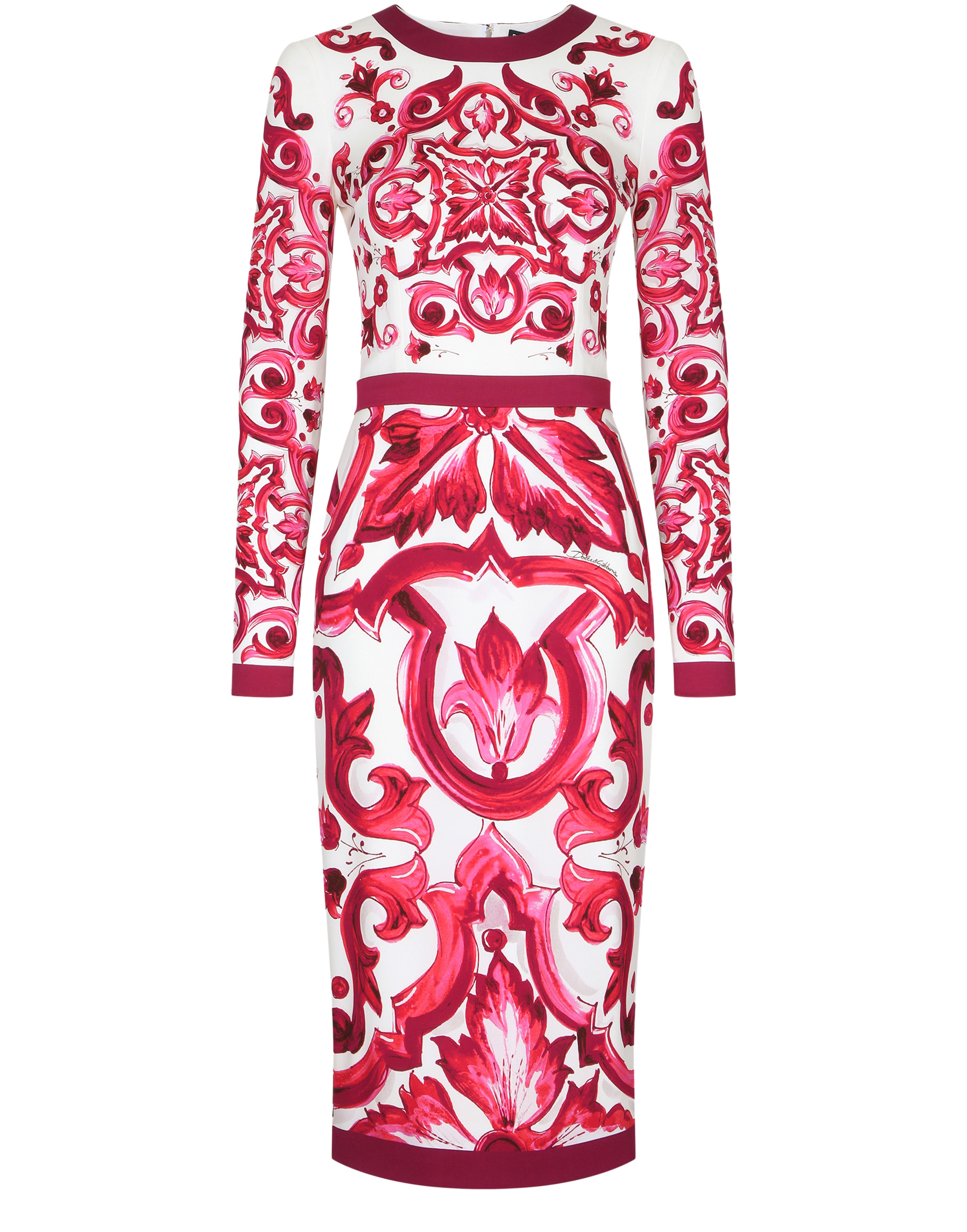 Dolce & Gabbana Majolica calf-length sheath dress