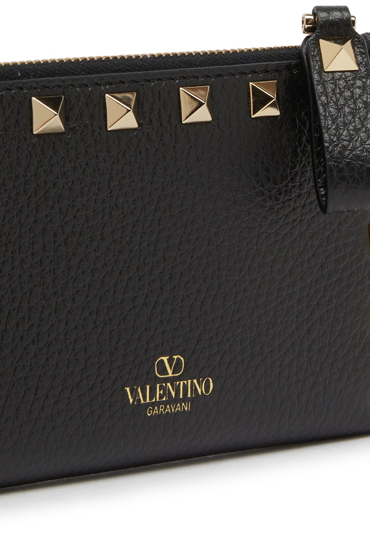 VALENTINO GARAVANI Rockstud zipped card holder