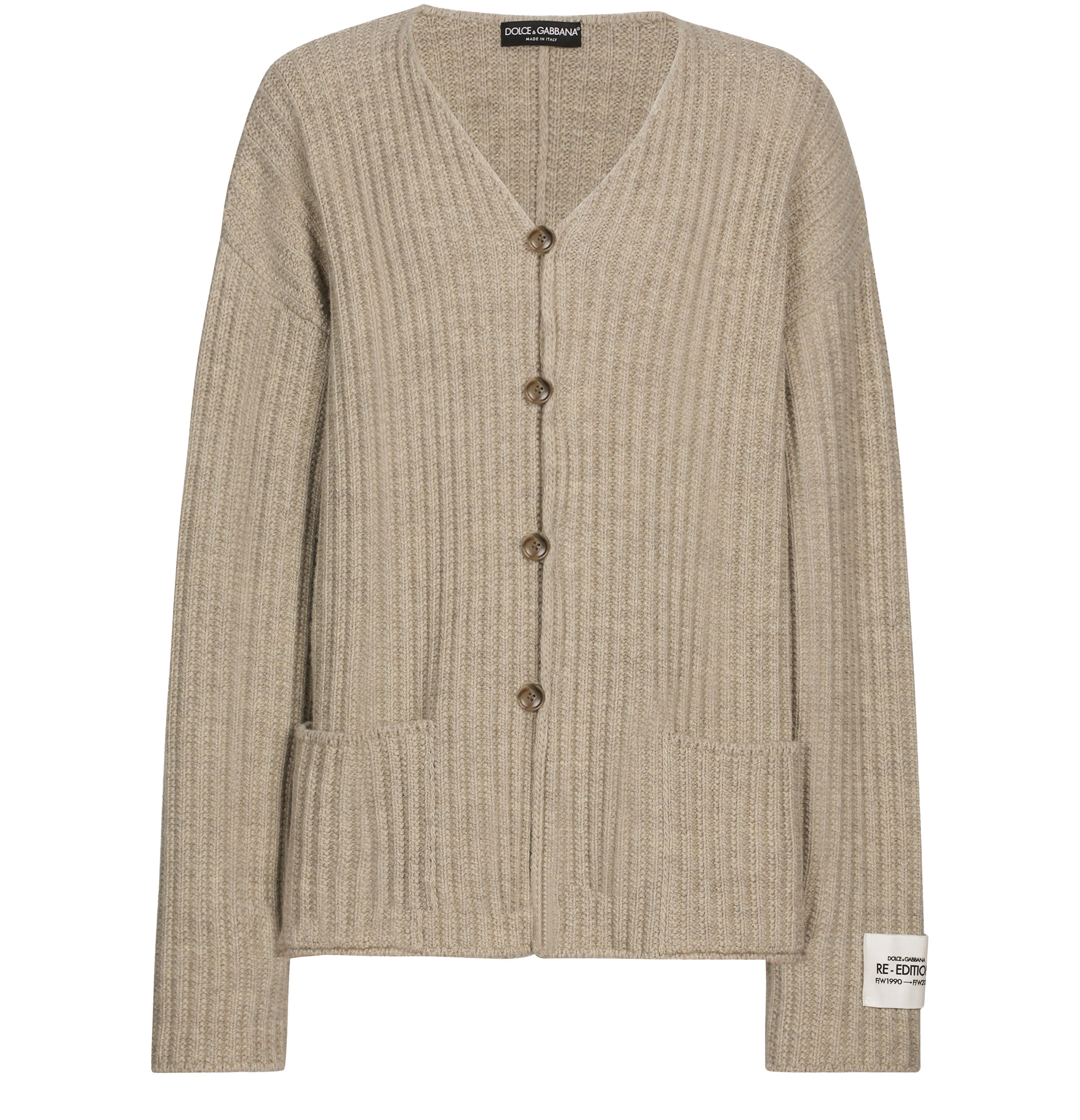 Dolce & Gabbana English Ribbed wool cardigan