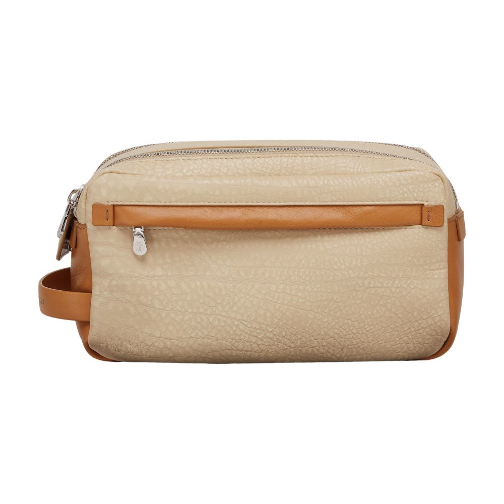 Brunello Cucinelli Beauty case with double zipper