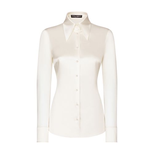 Dolce & Gabbana Long-sleeved silk shirt