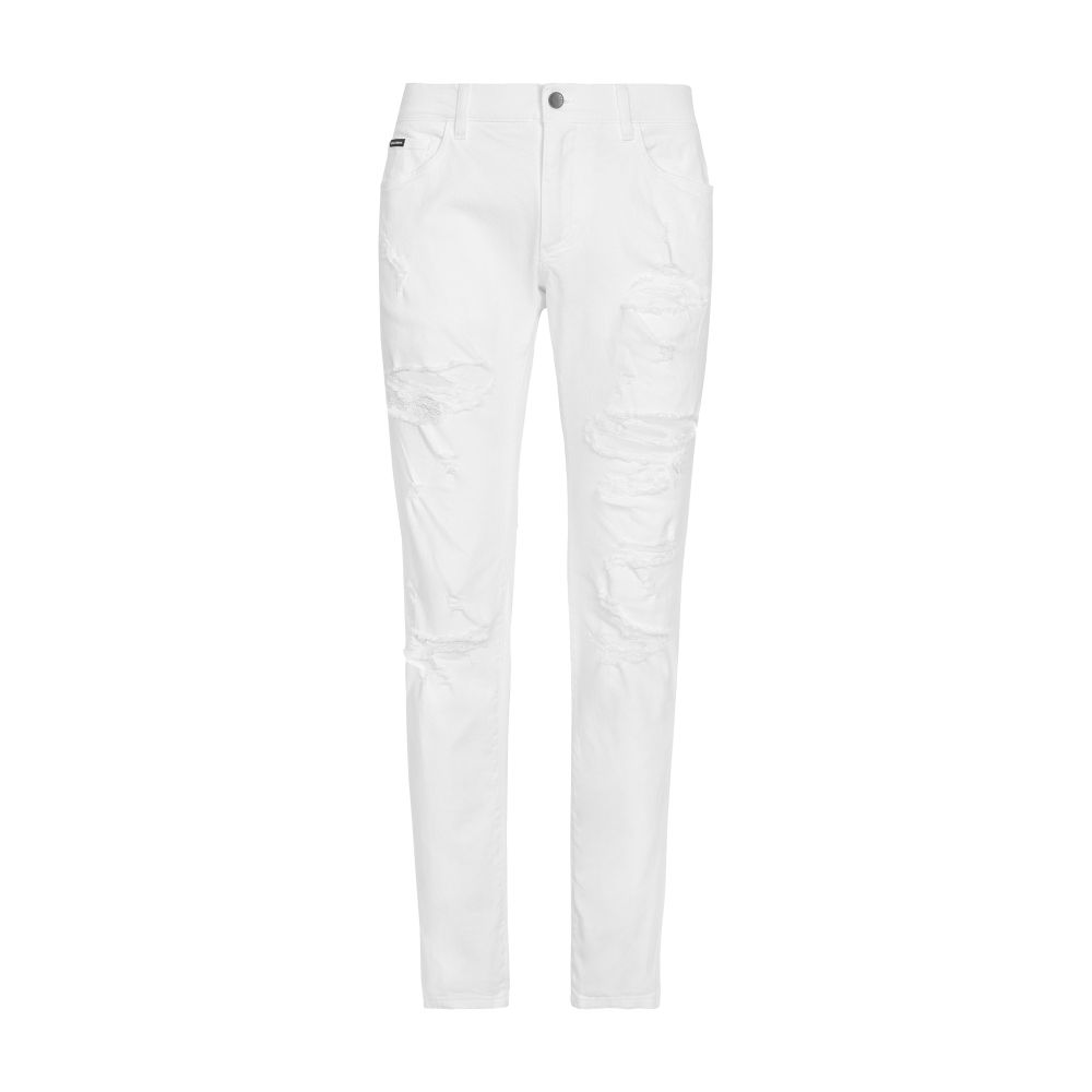 Dolce & Gabbana White skinny stretch jeans