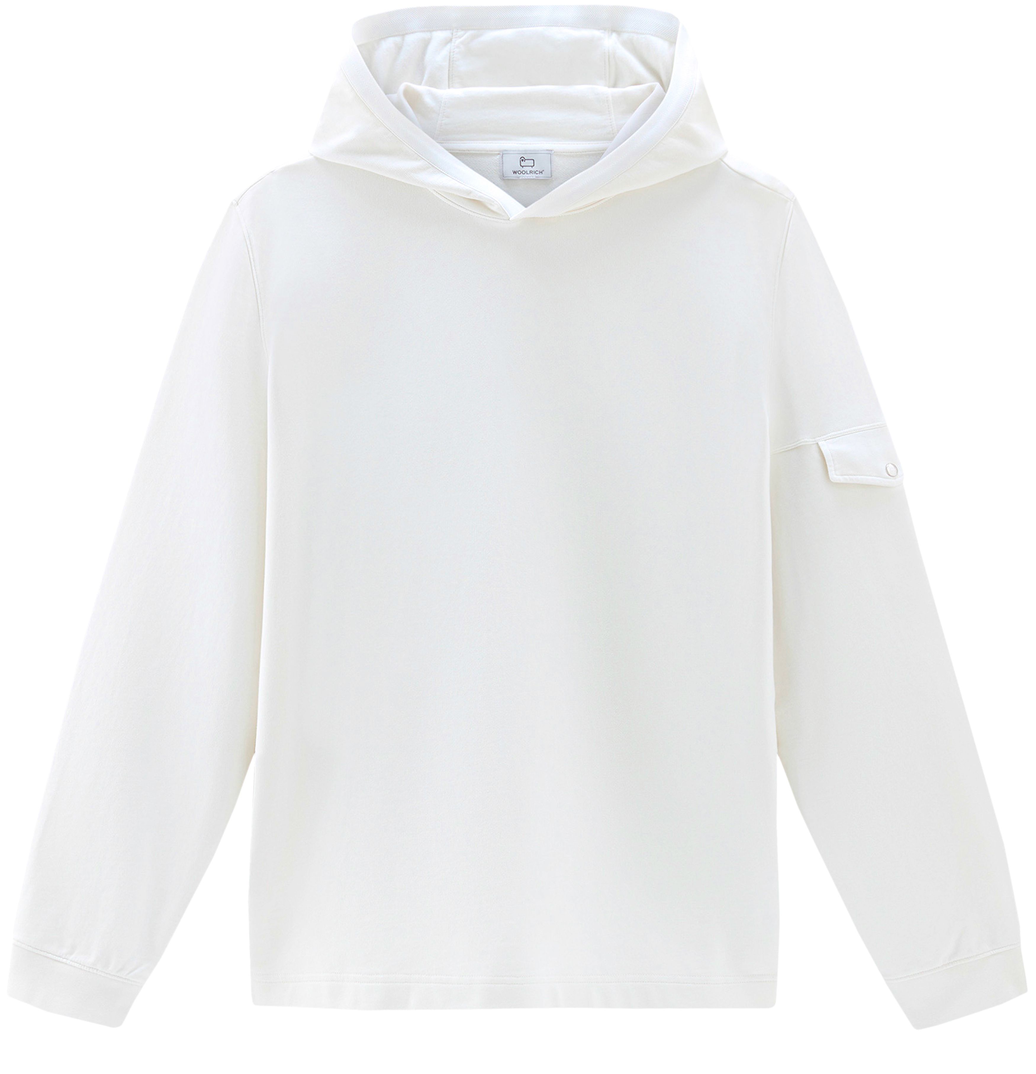 Woolrich Hooded pure cotton sweatshirt with pocket