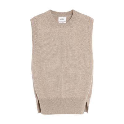 Barrie Iconic sleeveless cashmere jumper