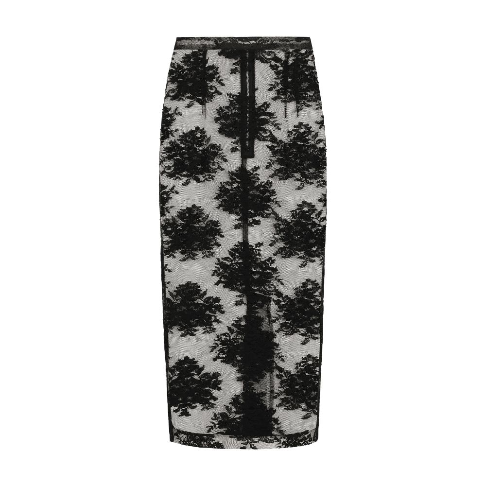 Dolce & Gabbana Lace pencil skirt with slit