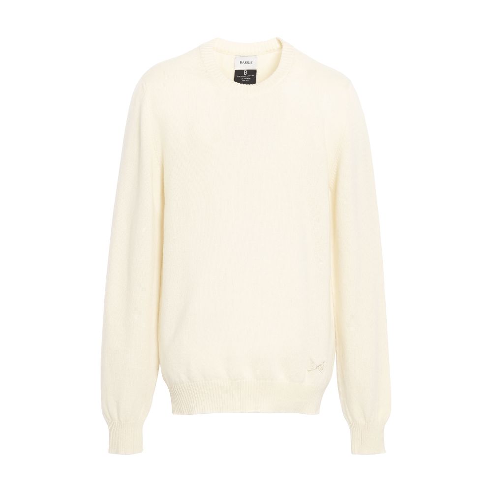 Barrie B Label round-neck cashmere jumper