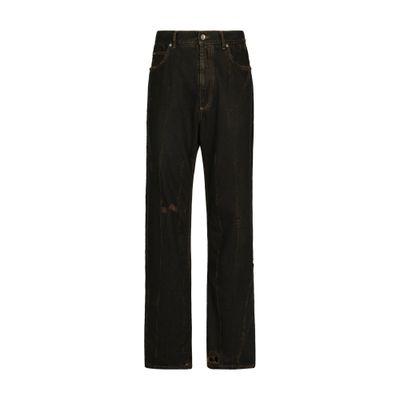 Dolce & Gabbana Overdye Jeans with Small Abrasions