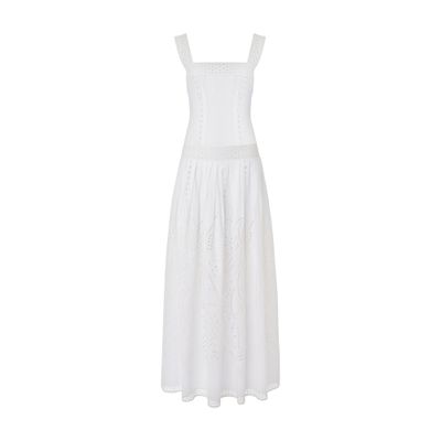 Alberta Ferretti Press in sangallo poplin