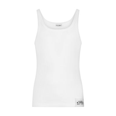 Dolce & Gabbana Fine-rib cotton singlet