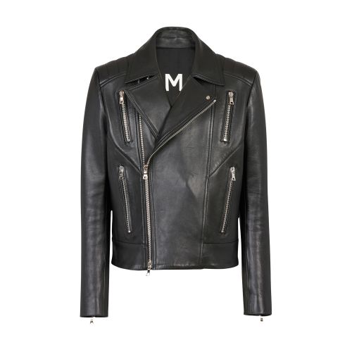 Balmain Leather biker jacket