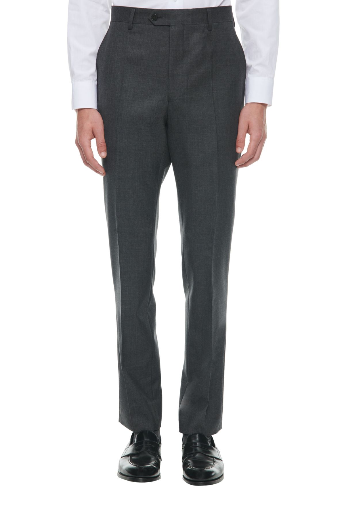  End-on-end virgin wool fitted suit