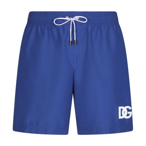 Dolce & Gabbana Mid-length swim trunks with DG logo print