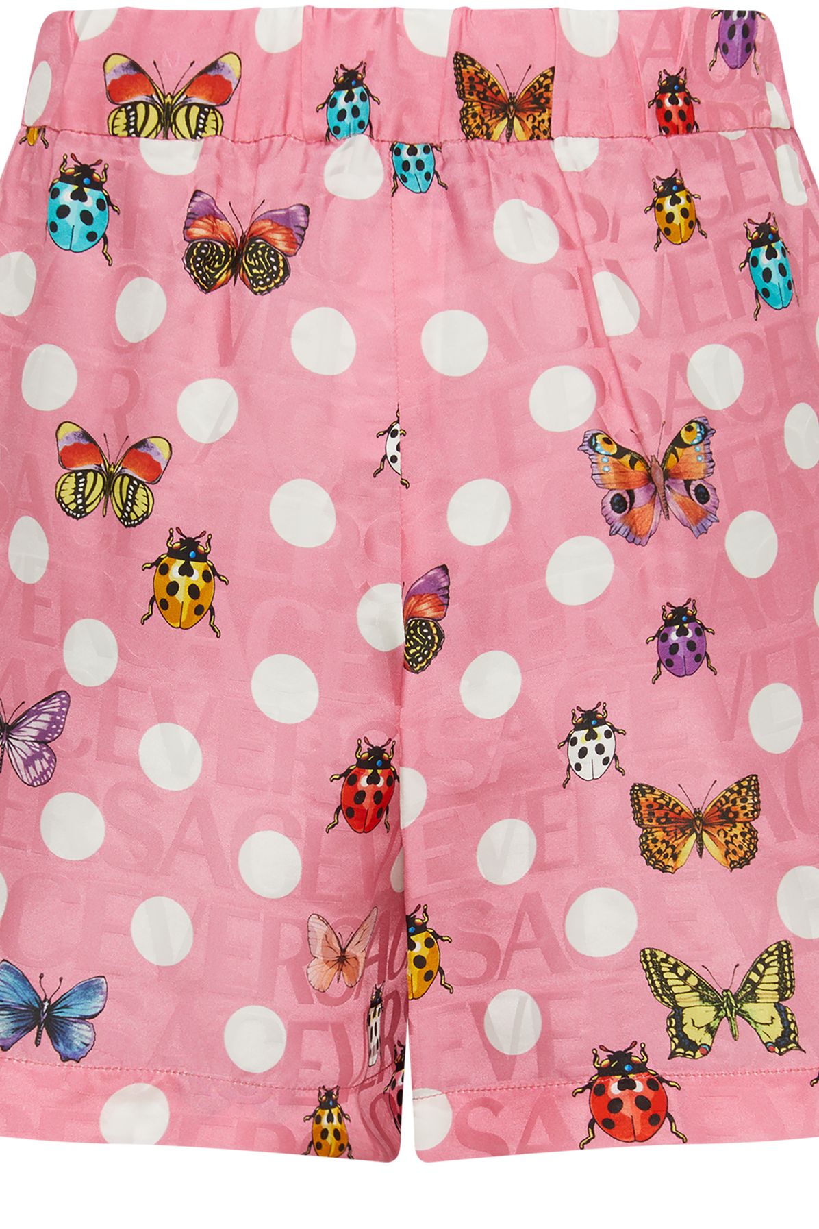 Versace Shorts with polka dots and butterfly print