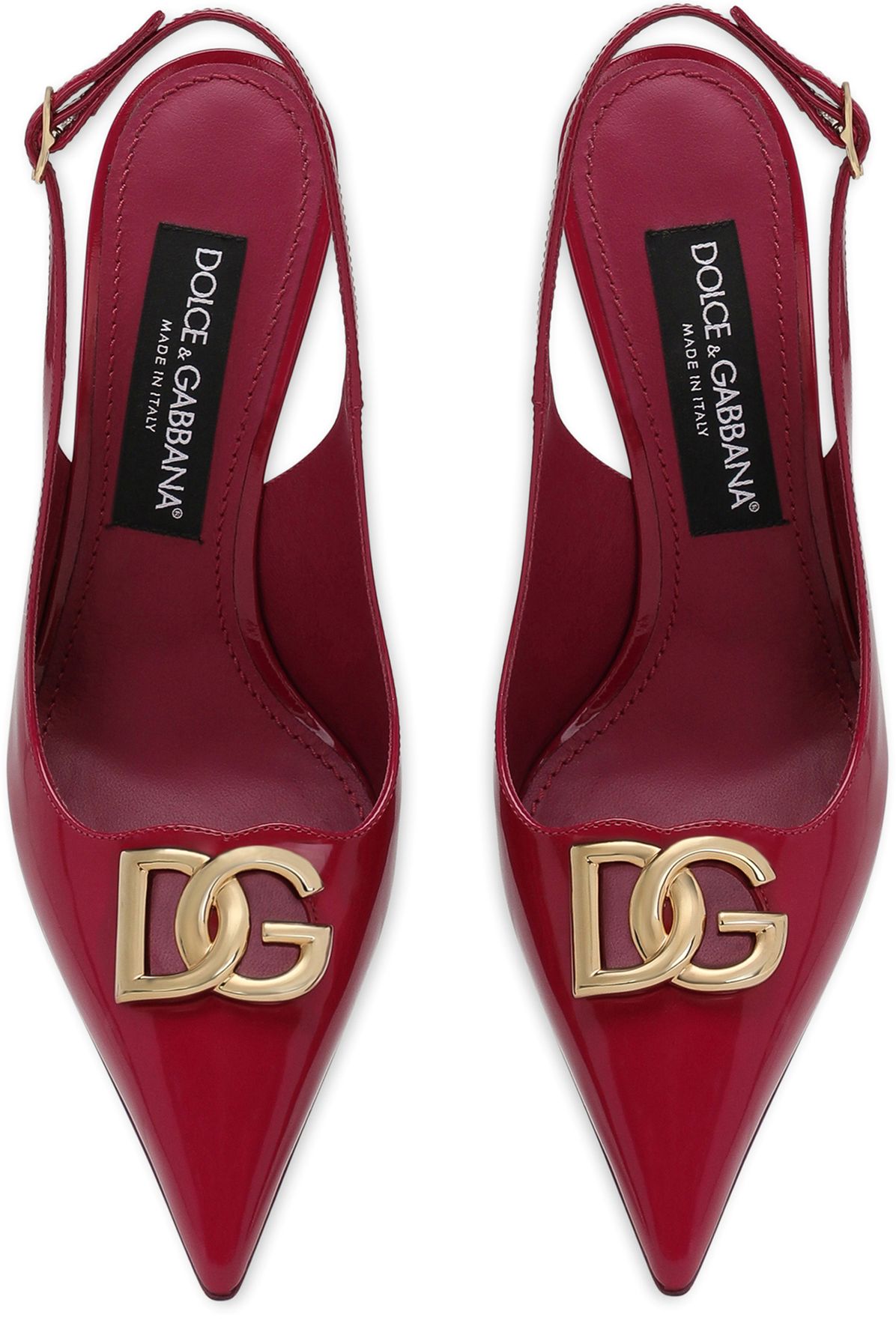 Dolce & Gabbana Polished calfskin slingbacks