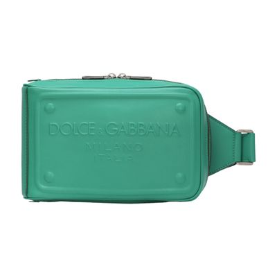 Dolce & Gabbana Calfskin belt bag with raised logo