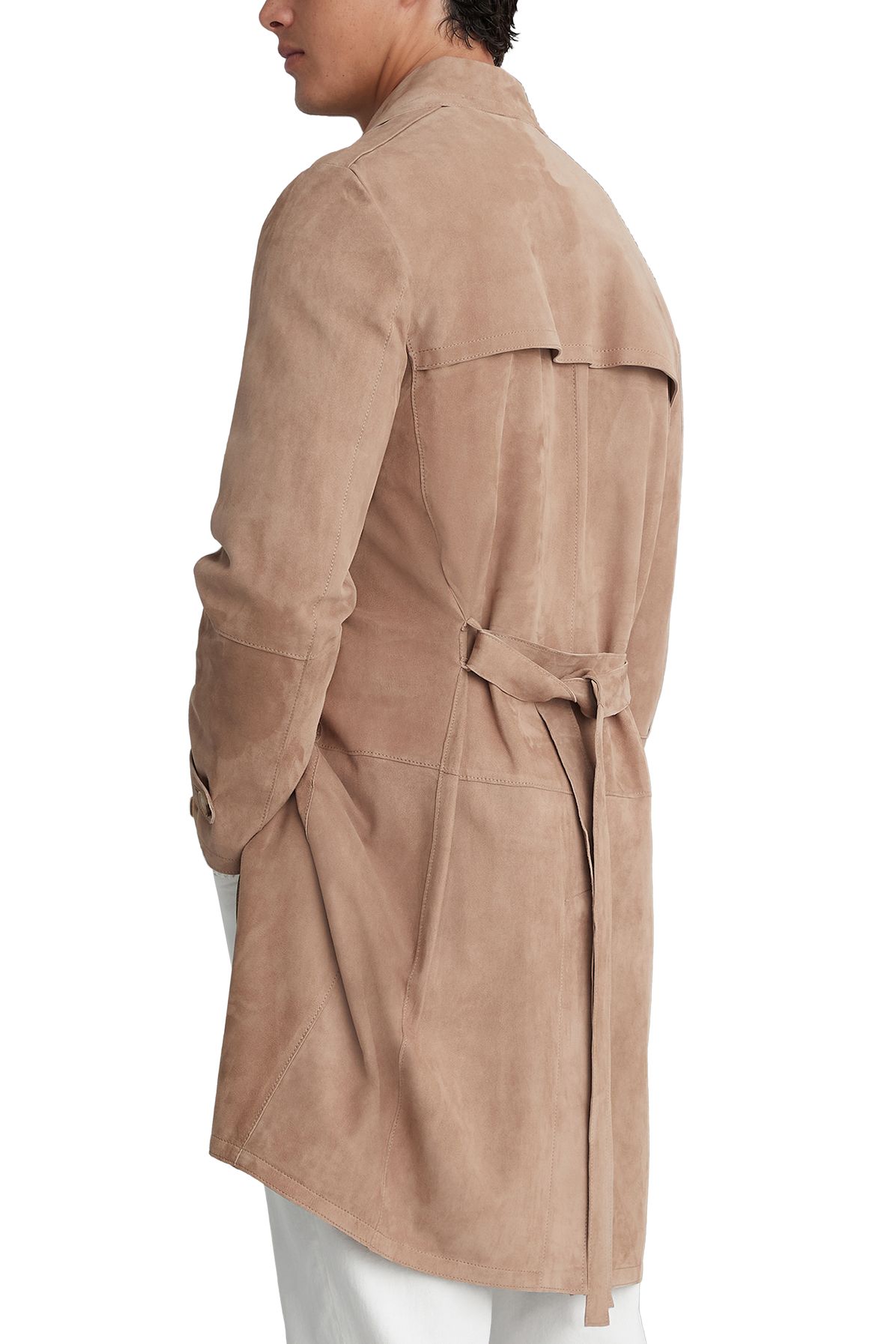 Brunello Cucinelli Suede trench coat