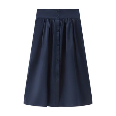 Woolrich Midi skirt in pure cotton poplin