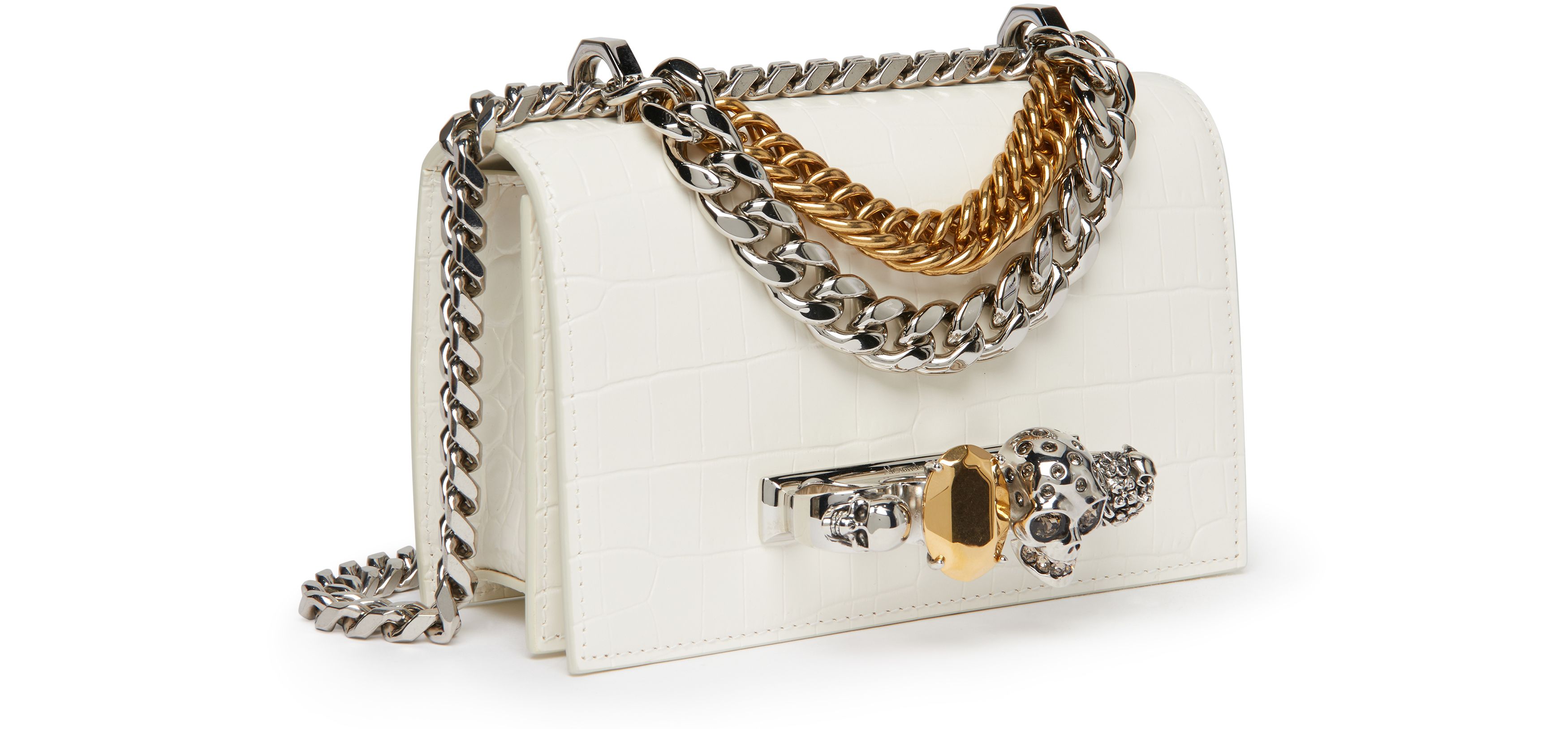 Alexander McQueen Mini Jewelled Satchel Bag