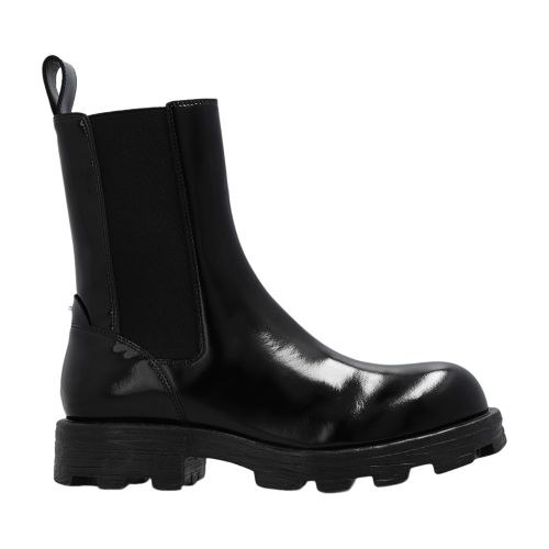 Diesel D-HAMMER leather ankle boots