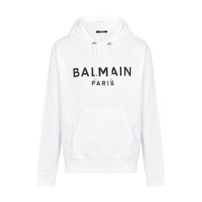 Balmain Balmain logo printed cotton hoodie