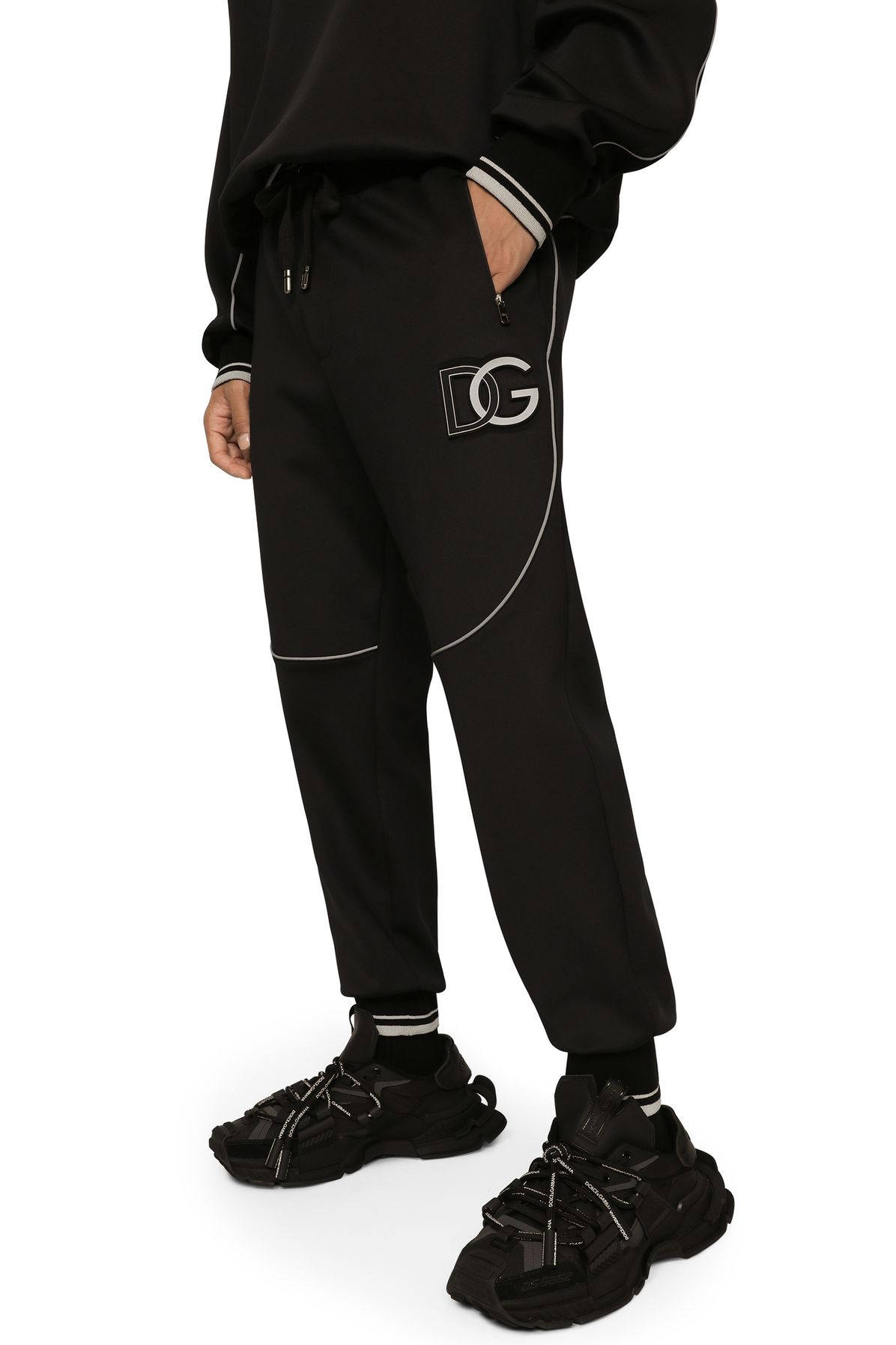 Dolce & Gabbana Jogging pants with embossed DG logo