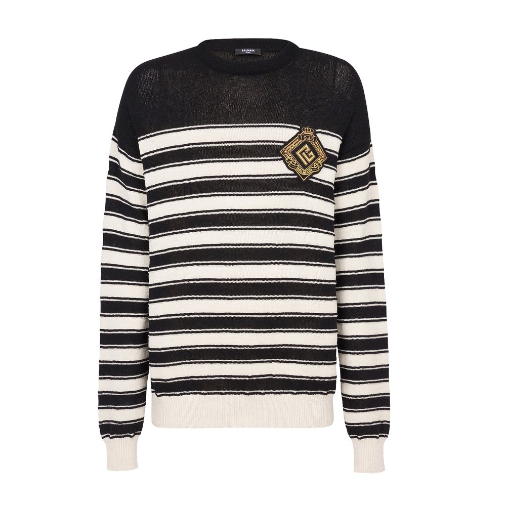 Balmain Knit sweater with badge