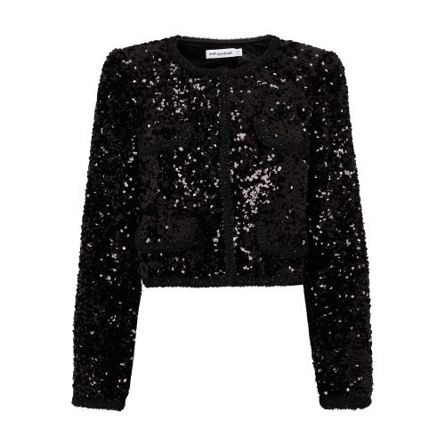  Cropped diamanté jacket