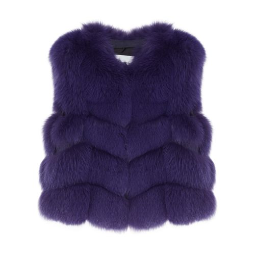 Yves Salomon Short fox fur gilet