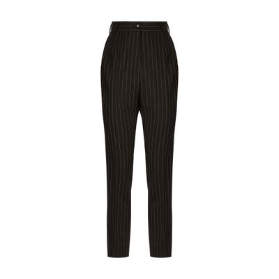 Dolce & Gabbana High-waisted pinstripe twill pants