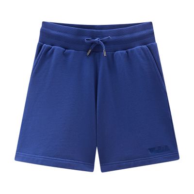Woolrich Bermuda sports shorts in pure cotton fleece with drawstring