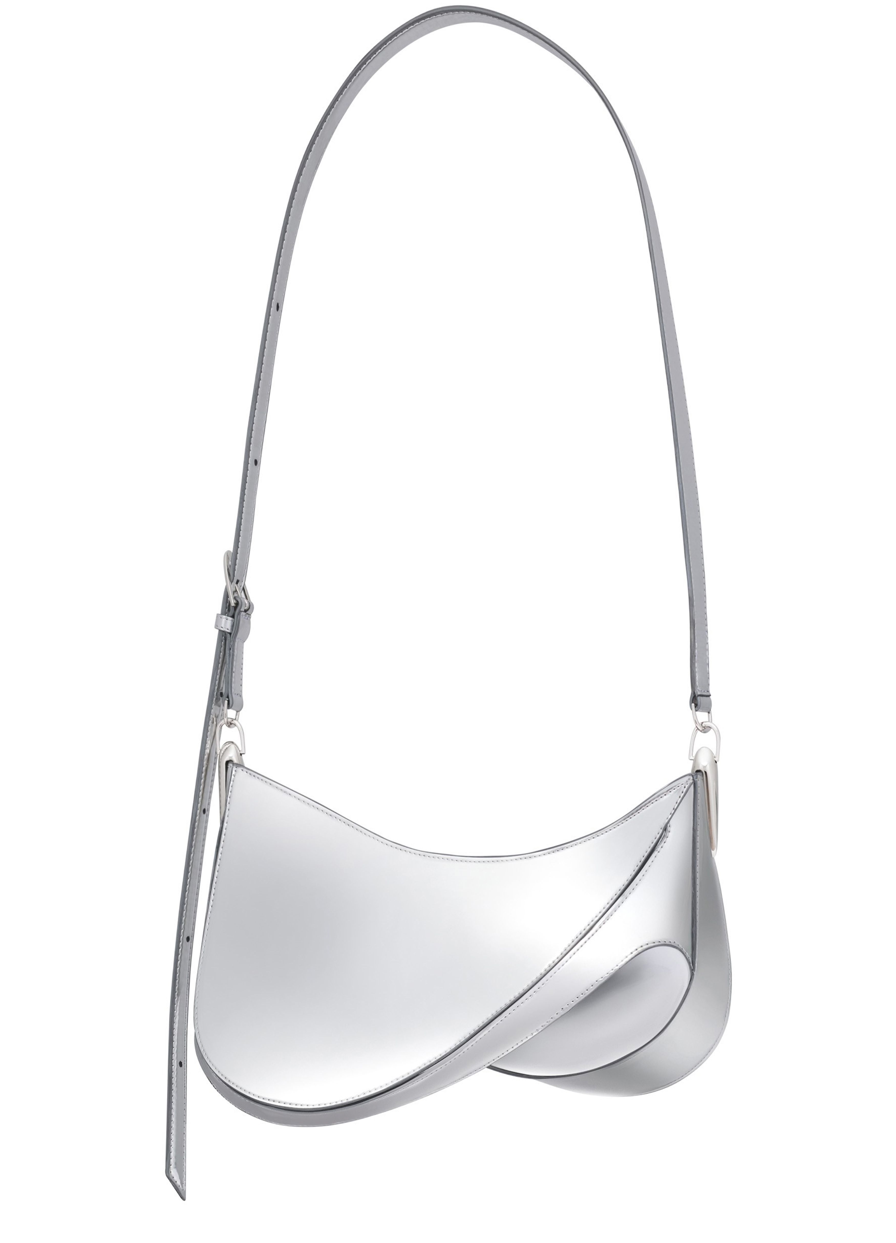 Mugler Embossed spiral curve 01 shoulder bag