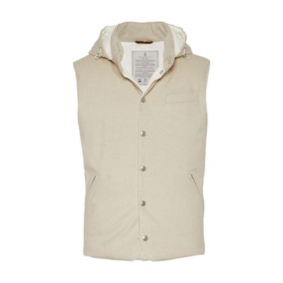 Brunello Cucinelli Flannel down vest