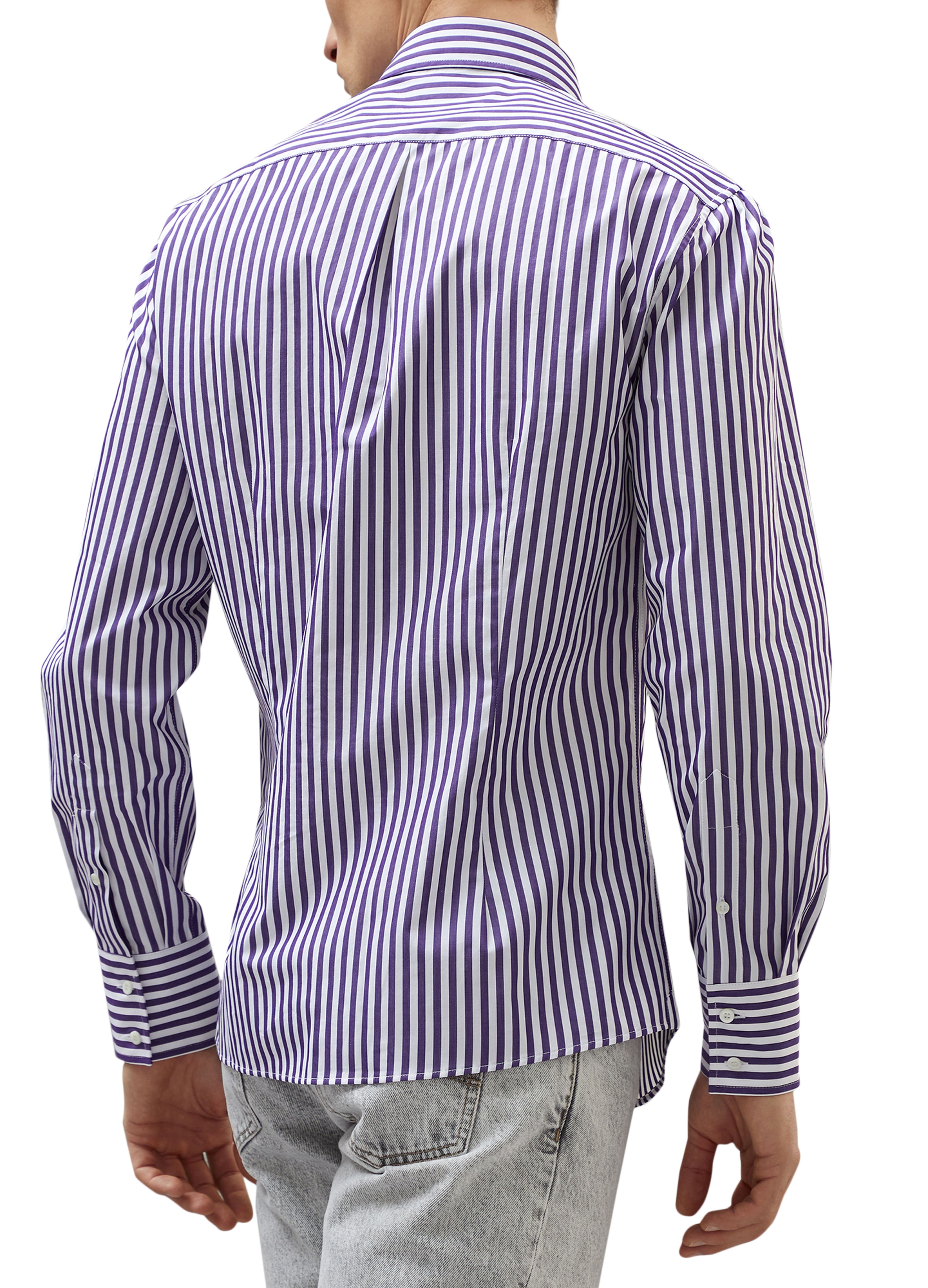 Brunello Cucinelli Striped poplin shirt