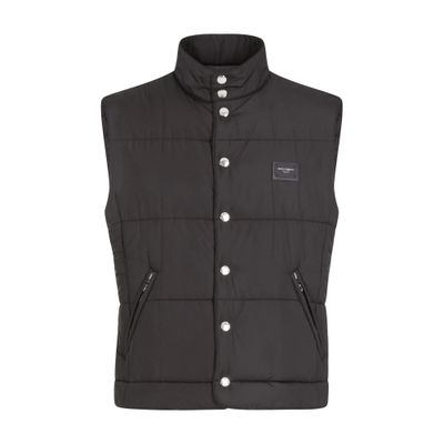 Dolce & Gabbana Nylon vest with branded tag