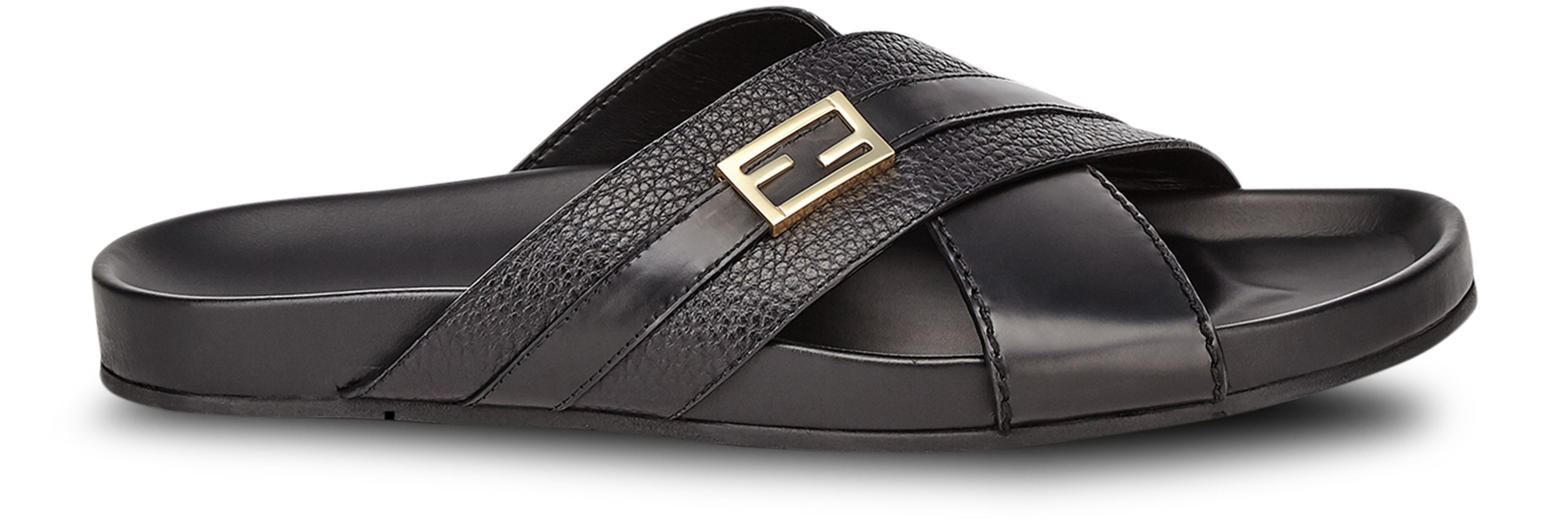 FENDI Leather Slides