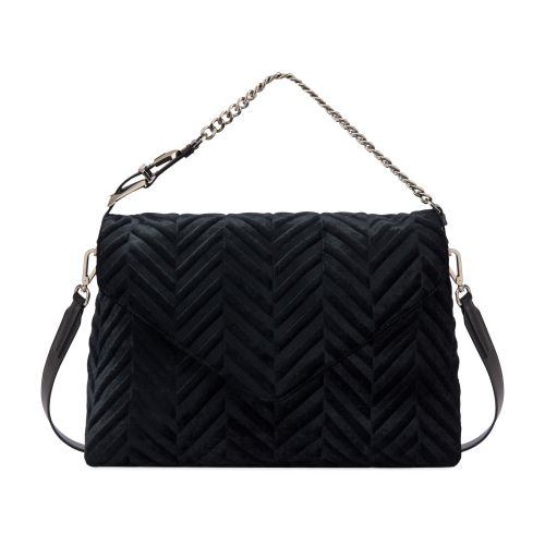 Alberta Ferretti Medium herringbone velvet dori bag