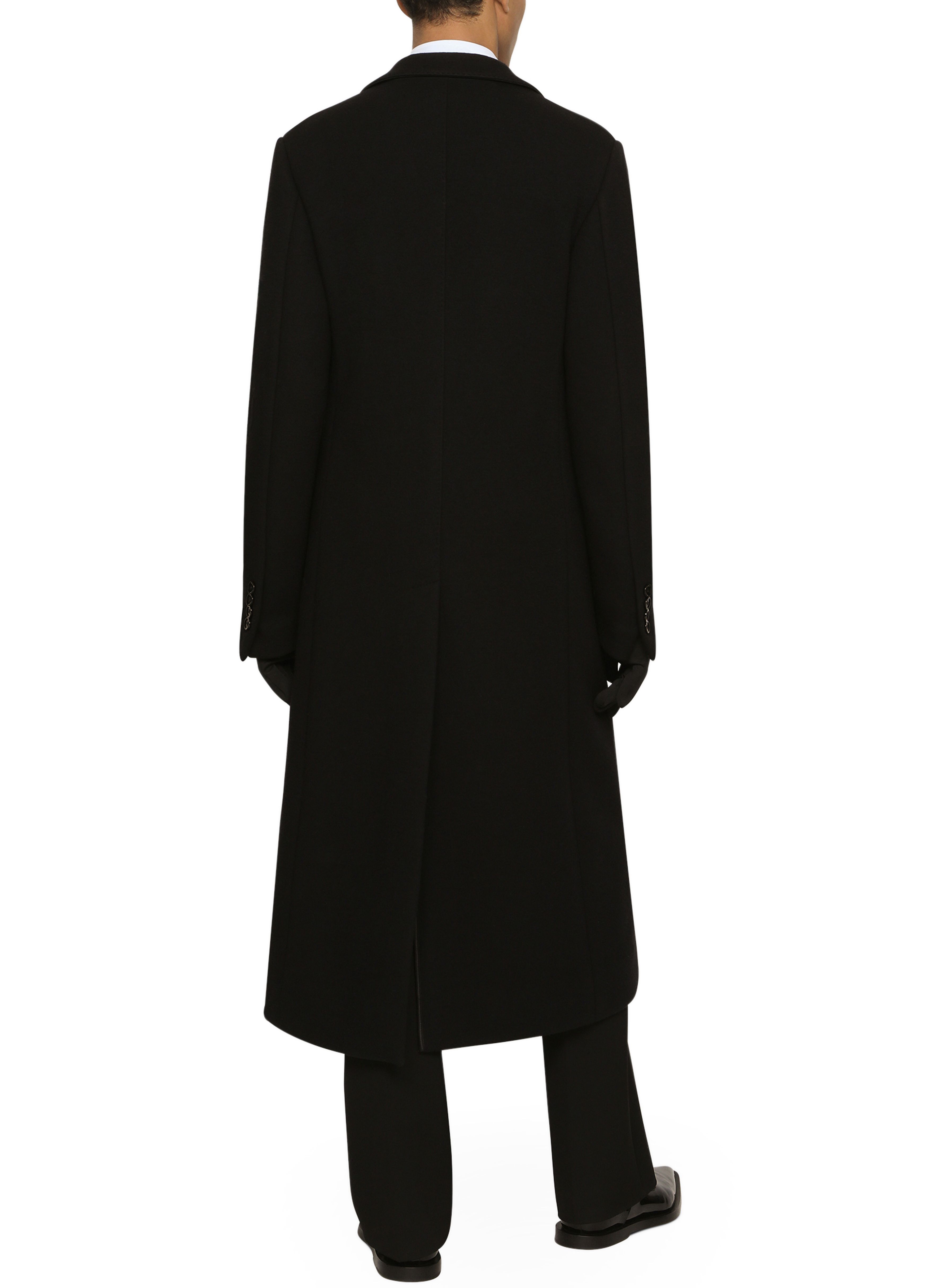 Dolce & Gabbana Single-Breasted Technical Wool Coat