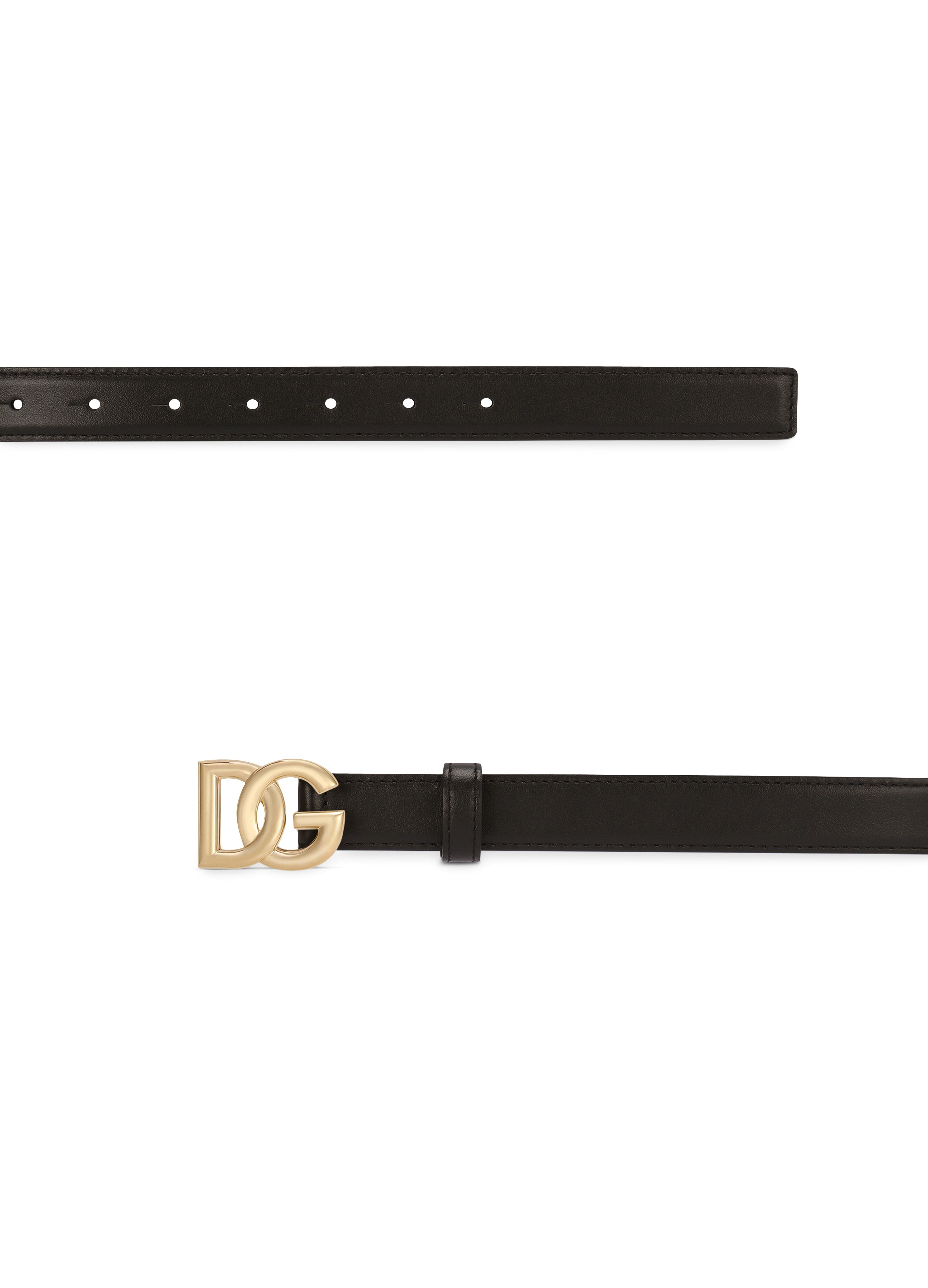 Dolce & Gabbana Calfskin belt with DG logo